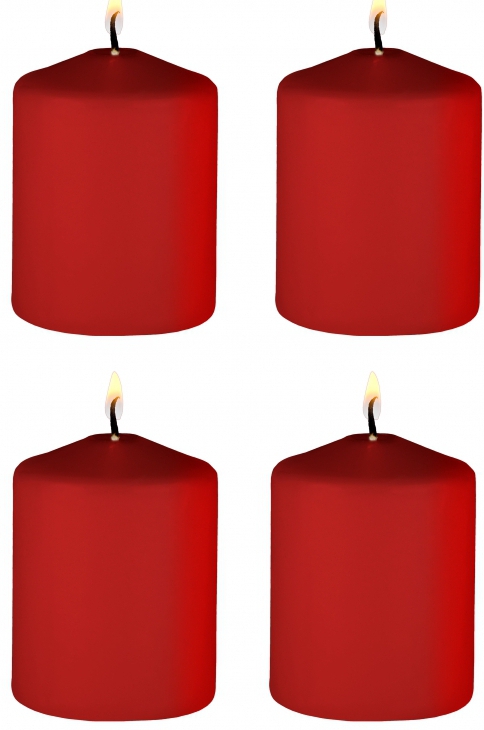 Lot de 4 bougies TEASE CANDLE Orange sanguine 24g