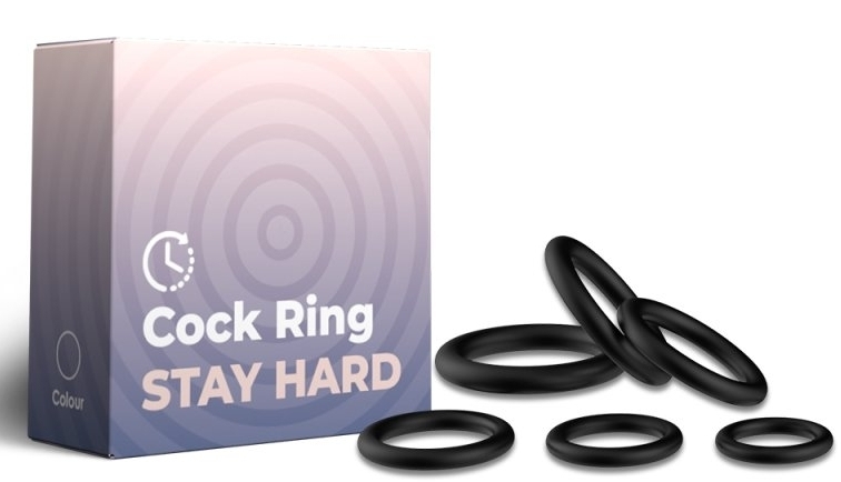 Lot de 6 Cockrings en silicone STAY STRONG