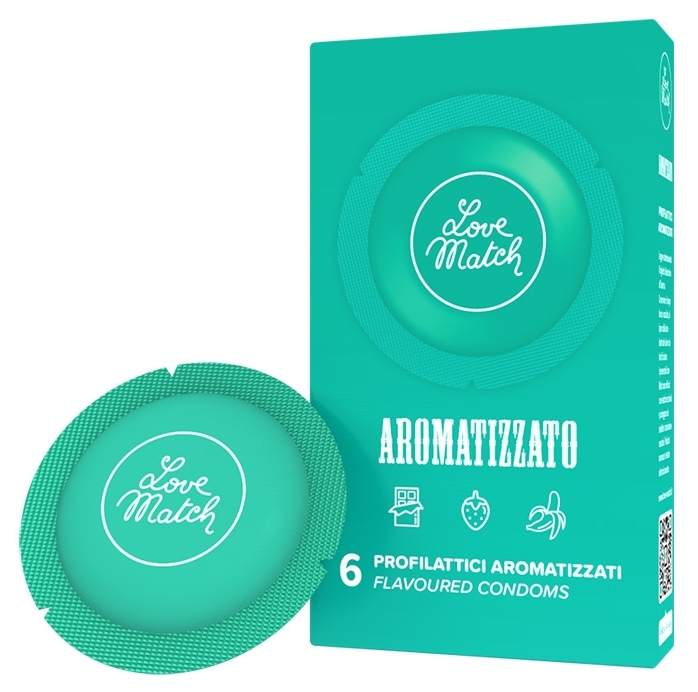 Love Match Préservatifs aromatisés AROMATIZZATO 53mm x6
