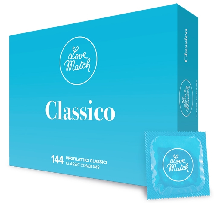 Love Match Préservatifs en latex CLASSICO 54mm x144