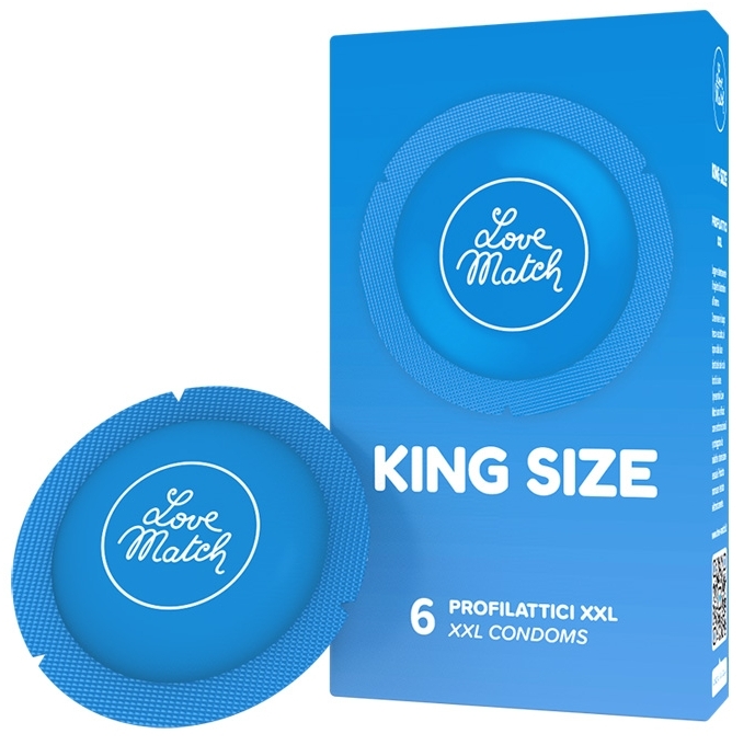 Love Match Préservatifs XXL KING SIZE 60mm x6