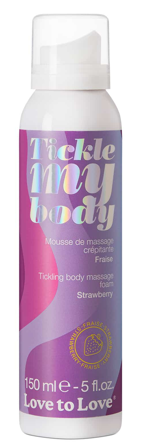 Love to Love Mousse de massage crépitante TICKLE MY BODY Fraise 150ml