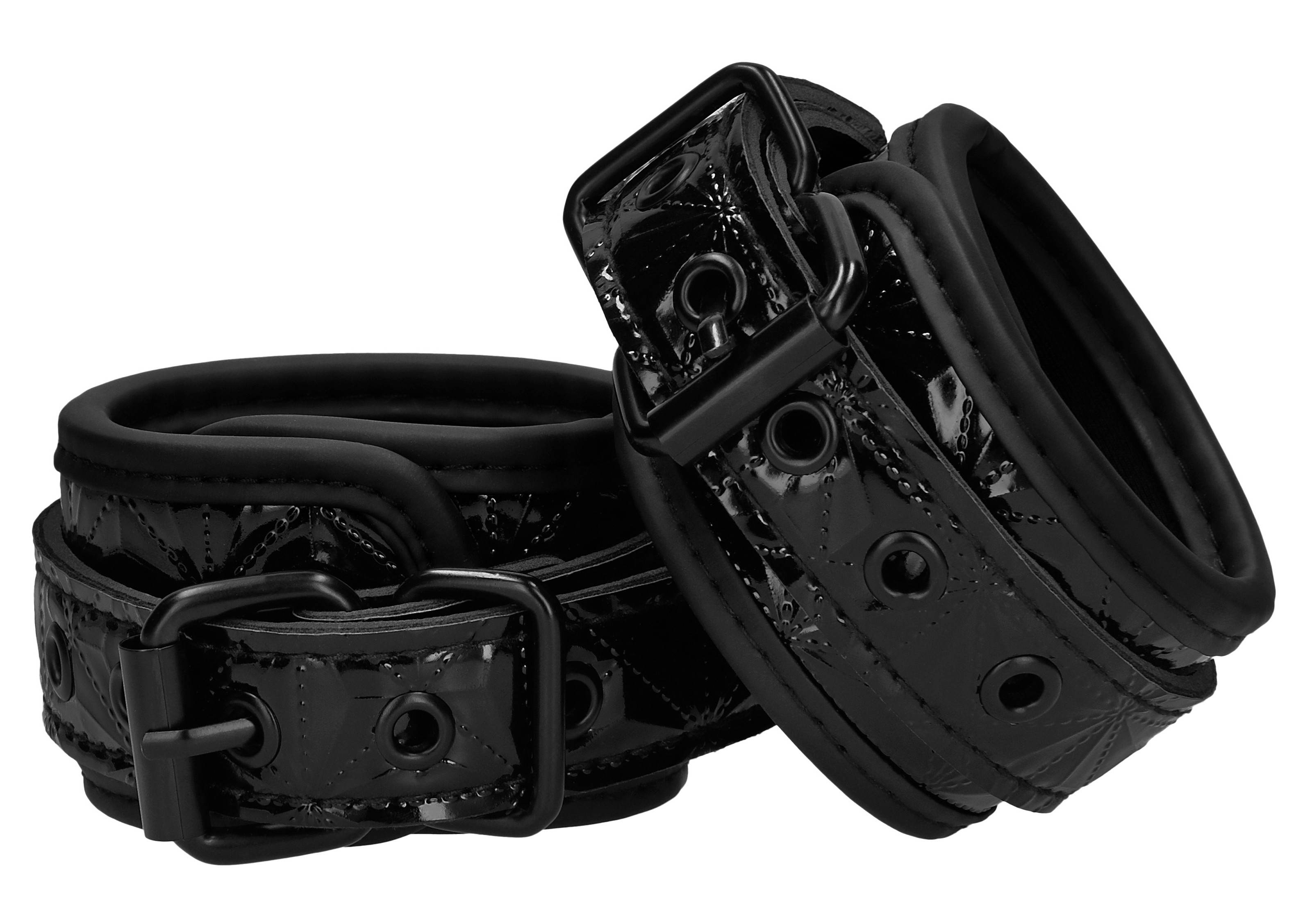 Ouch! Luxury Menottes de poignets LUXURY Noire