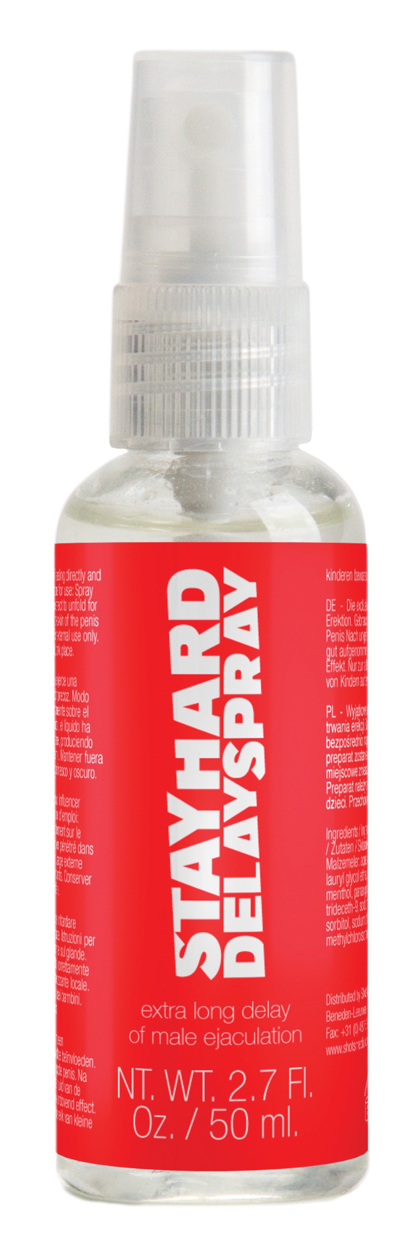 Pharmquests Spray retardant STAY HARD 50ml