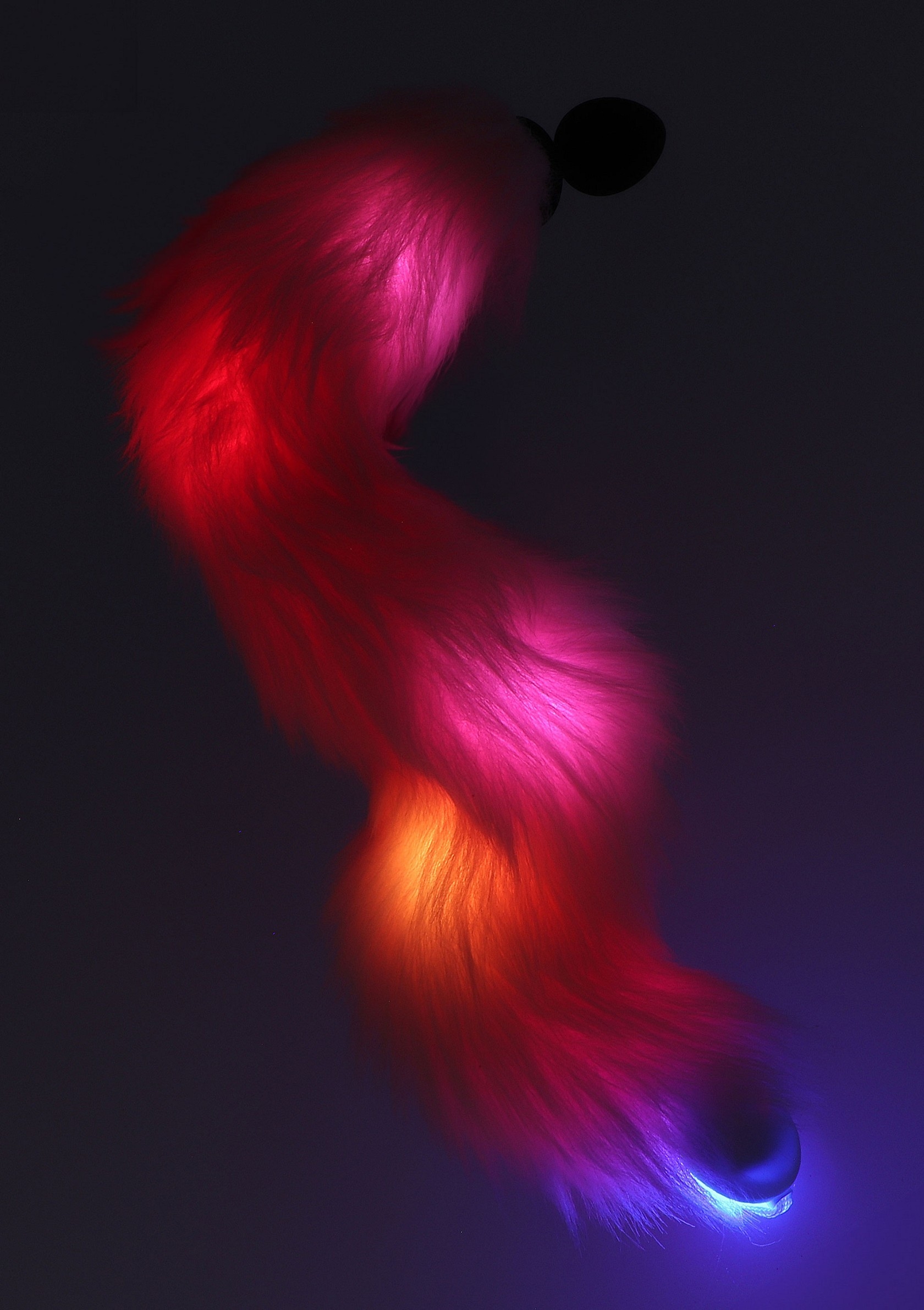 Plug avec queue LICORNE LED 6 x 2.8cm Rose
