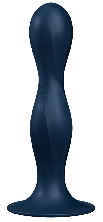 Plug DOUBLE BALL-R Satisfyer 17 x 3.5cm Bleu