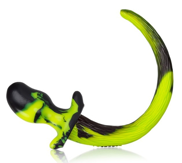 Plug Queue Puppy Tail Oxballs BEAGLE 9.5 x 5 cm Jaune