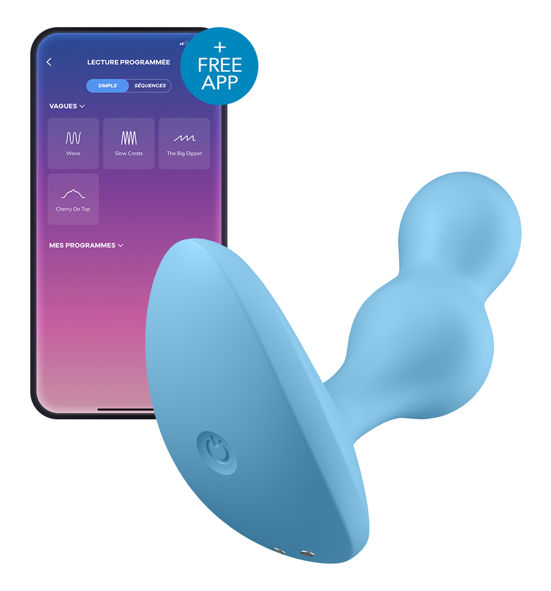Plug vibrant connecté DEEP DIVER Satisfyer 9 x 3.2cm