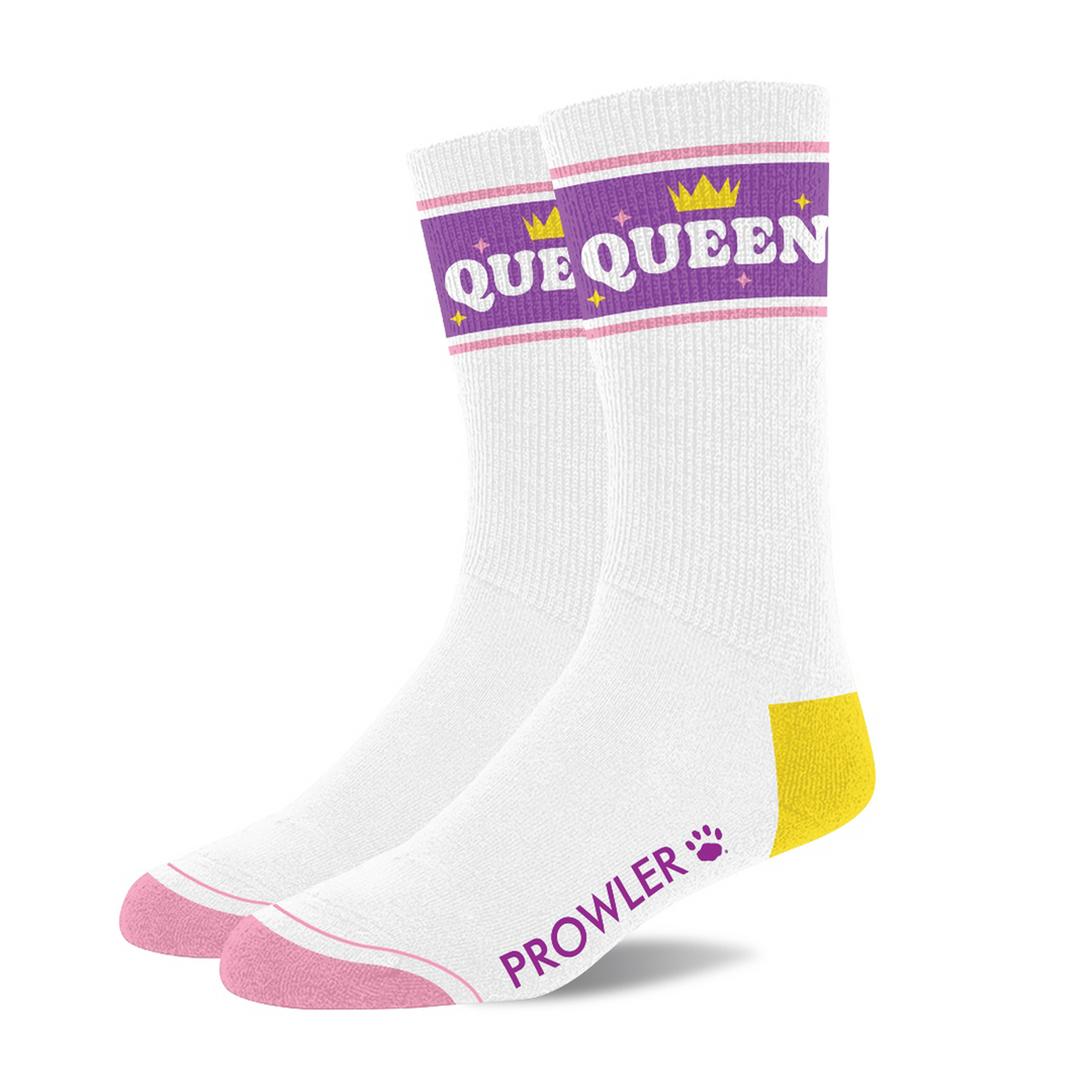 Prowler RED Paire de chaussettes QUEEN Blanc-Violet-Jaune