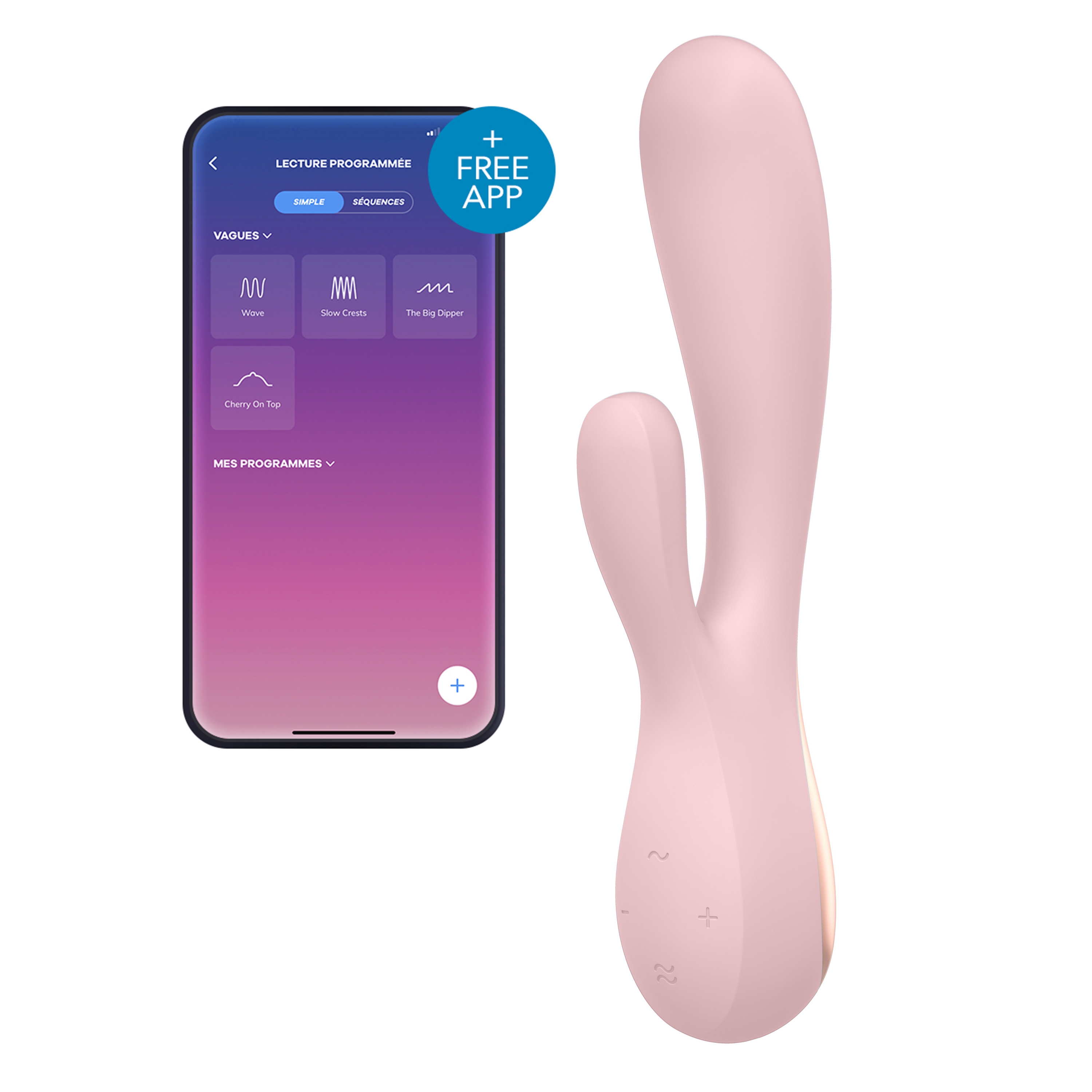 Rabbit connecté MONO FLEX Mauve