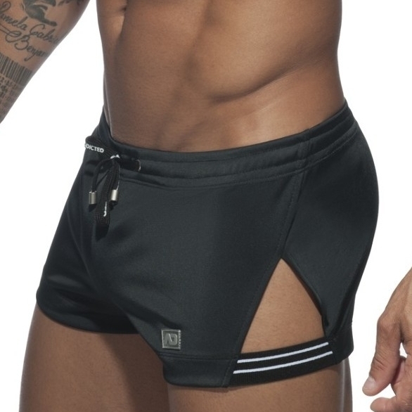 Short SIDE STRIPE Noir