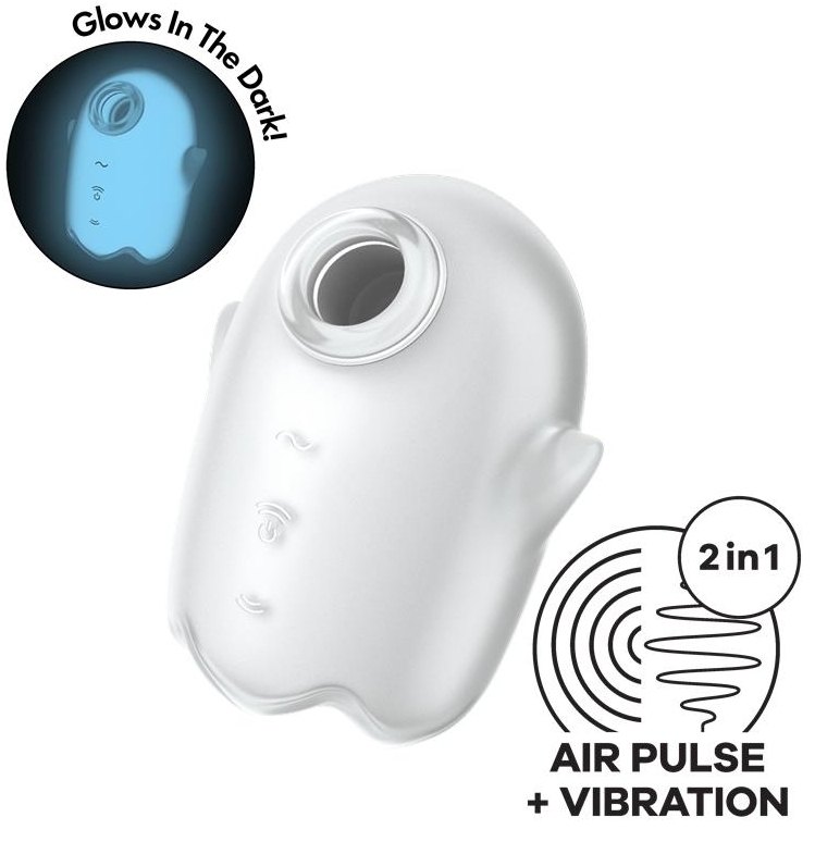 Stimulateur de clitoris GLOWING GHOST Blanc