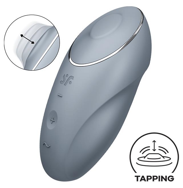 Stimulateur de Clitoris TAP & CLIMAX 1 Gris Clair