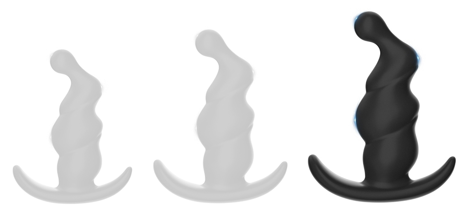 Stimulateur de Prostate SPIRAL SHAPE L 10 x 3.7cm