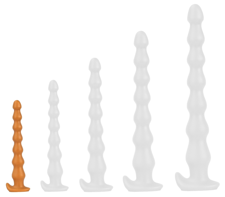 TheAssGasm Plug long CHAP BEADS S 22 x 3cm