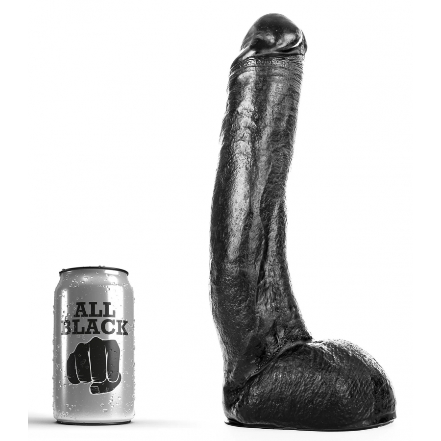 All Black - Dong 29 Cm Curvado