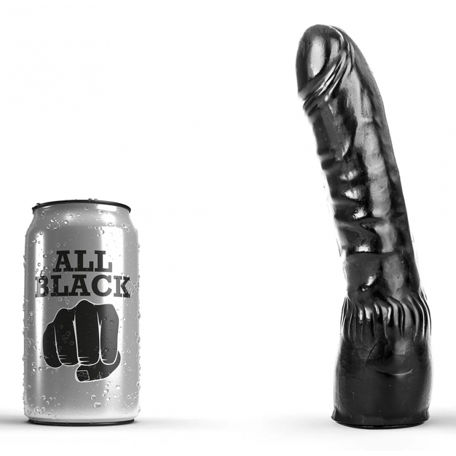All Black - Gode Noir Réaliste 20 Cm
