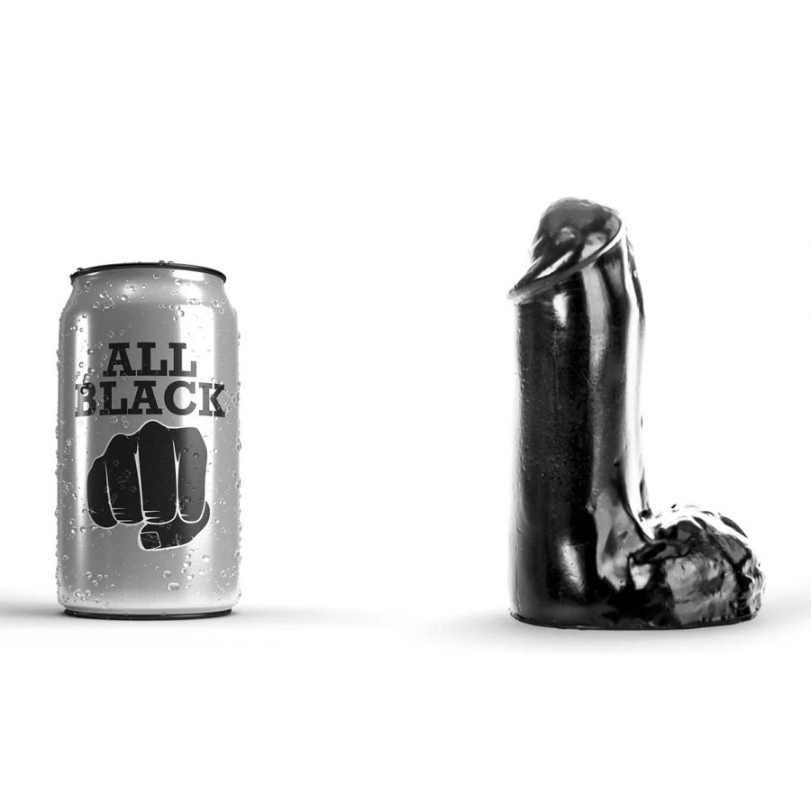 All Black - Gode Réaliste 13 Cm