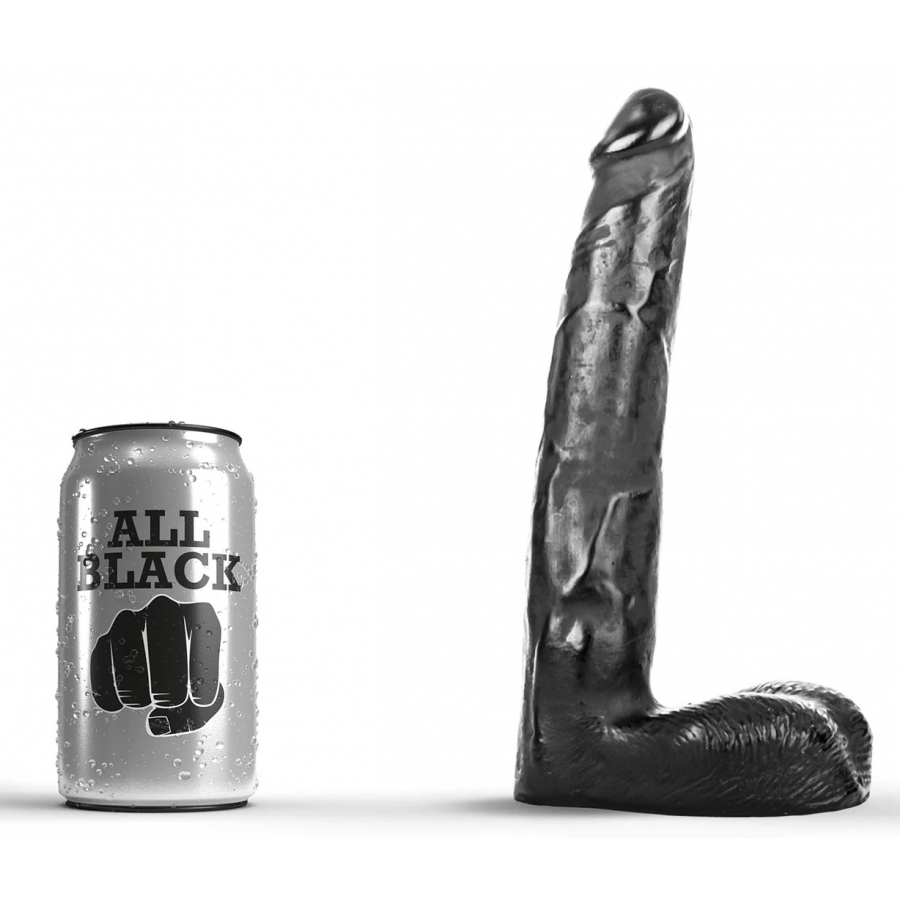 All Black - Gode Réaliste 21 Cm