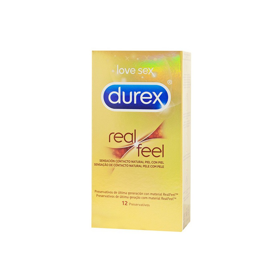 Durex - Préservatifs Real Feel Sans Latex 12 Unités