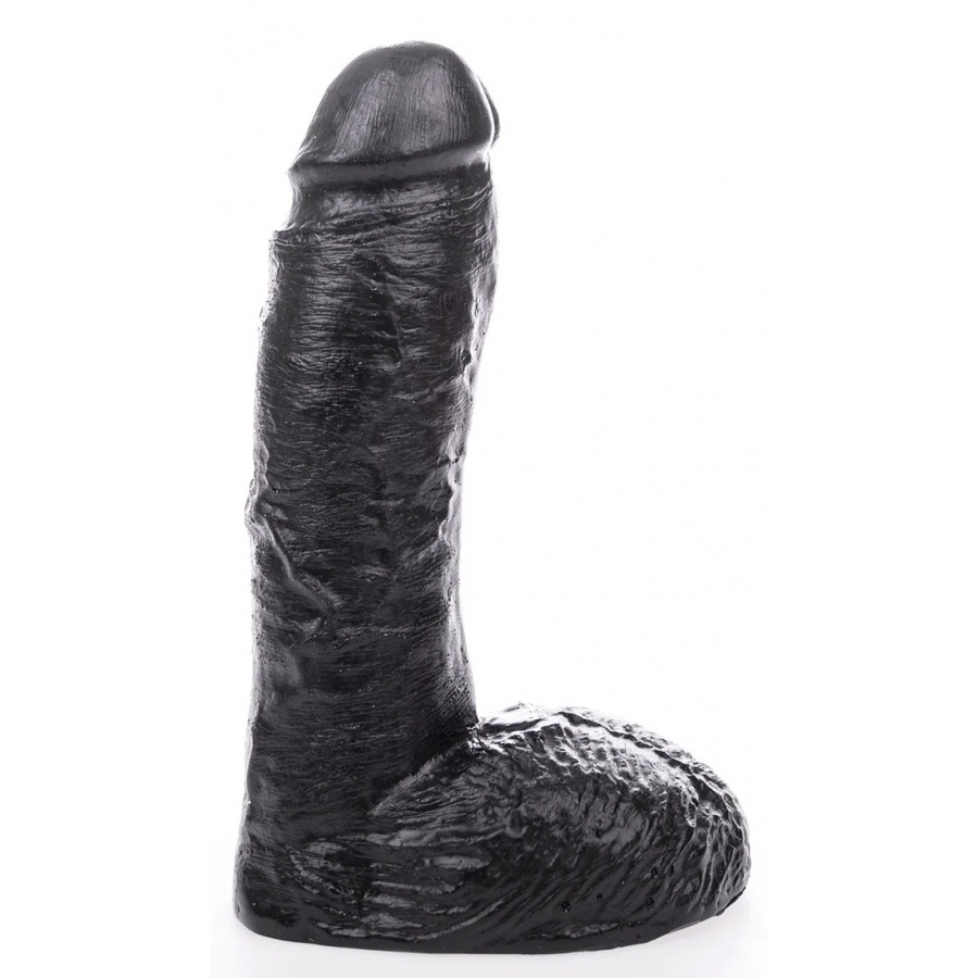 Hung System - Gode Réaliste Couleur Noir Cesar 19 Cm