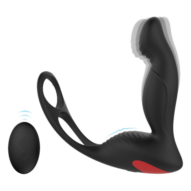 Plug vibrant avec Anneaux LANGER P-SPOT 10 x 3 cm