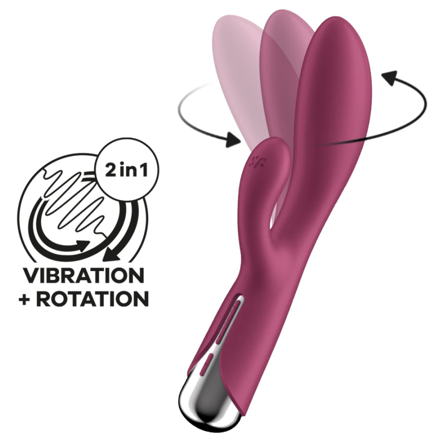 Satisfyer - Spinning Rabbit 1 Clitoris Et Stimulation Du Point G Rouge