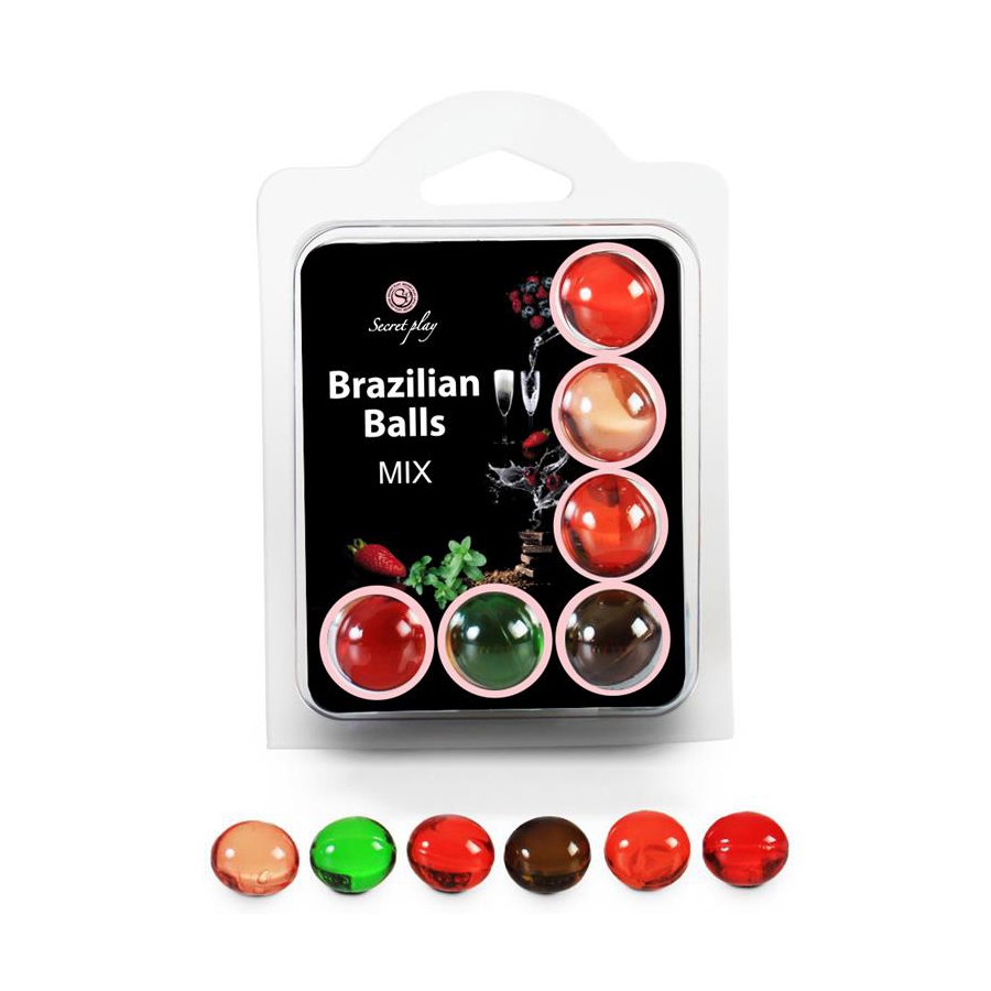 Secretplay - Balles Brésiliennes Lubrifiant Hot Balls 6 Unités