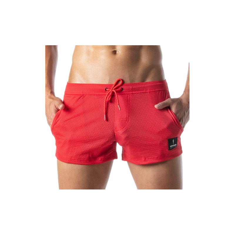 Short en mesh GI BOOTY Rouge