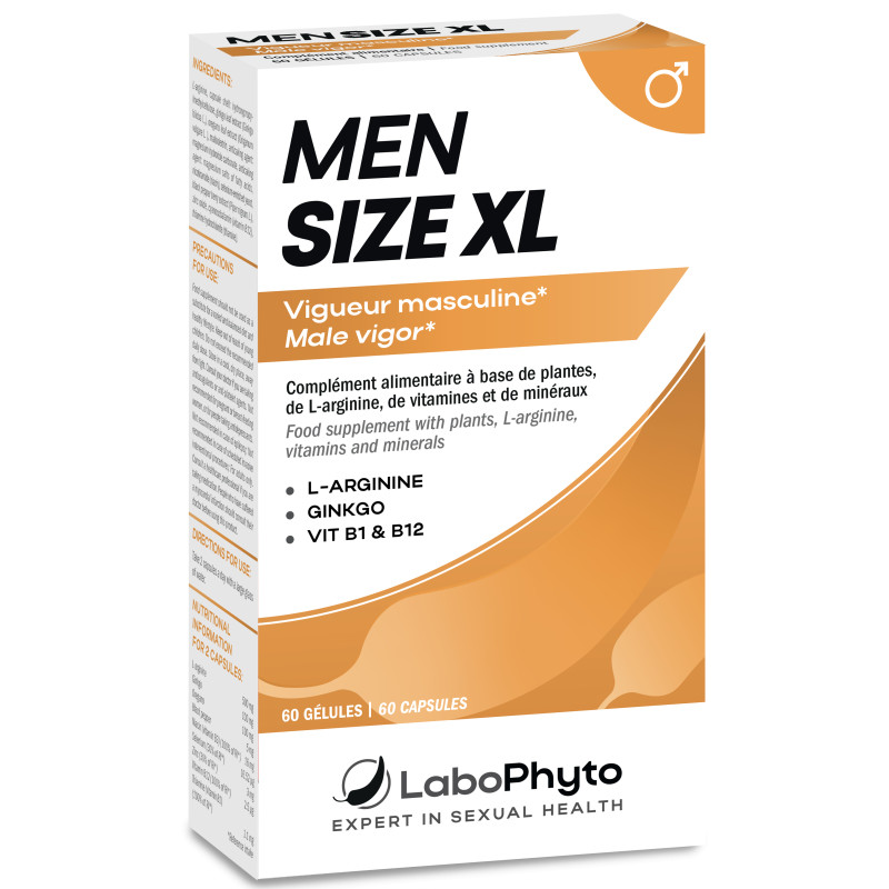 Stimulant Erection Men Size XL 60 gélules