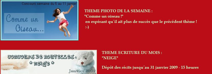 Concours de nouvelles et de photographies