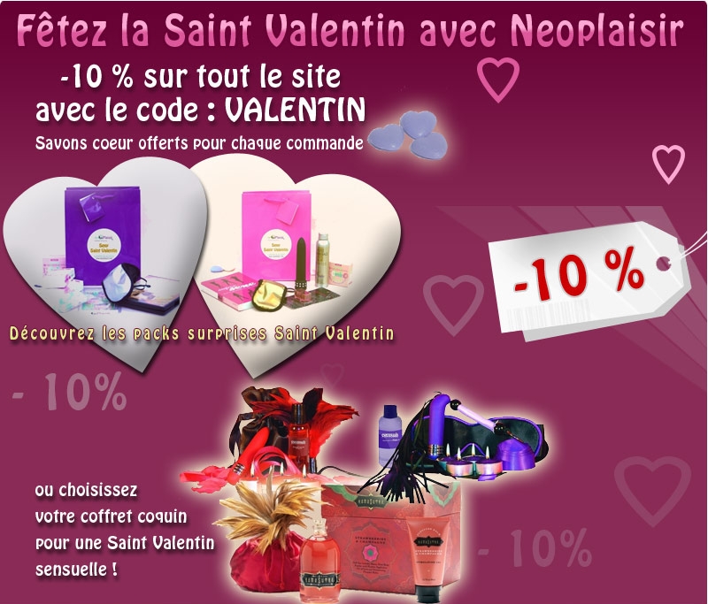 Promotions pour la Saint-Valentin sur Neoplaisir !