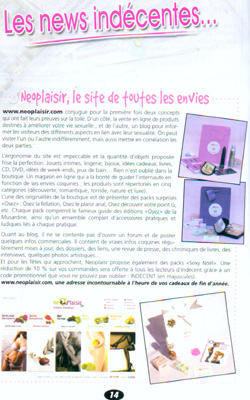 Neoplaisir dans la revue Indécent