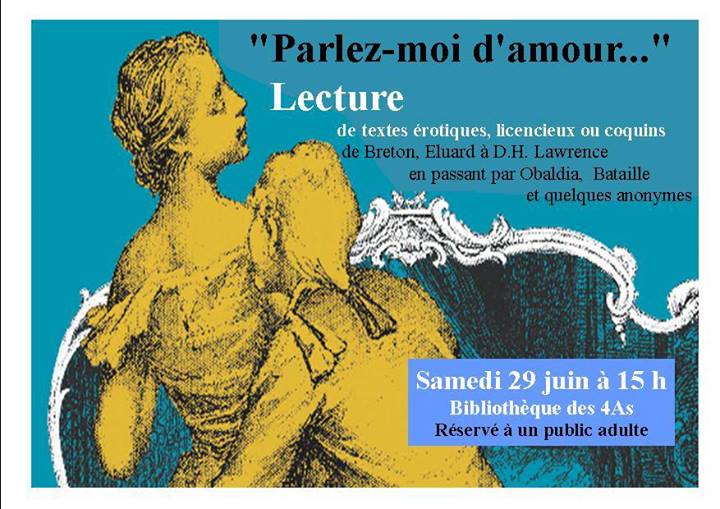 Lectures érotiques à la bibliothèque de Belfort