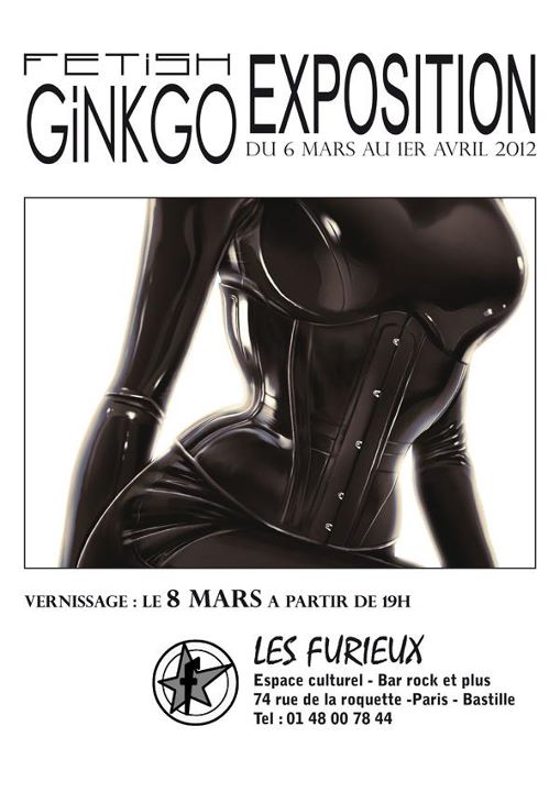 Exposition de Fetish-Ginkgo au bar Les Furieux