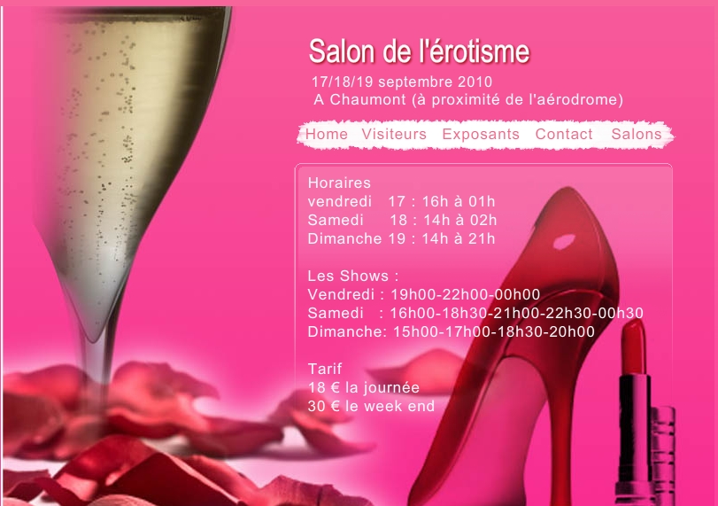 Salons de l'érotisme en France et en Belgique
