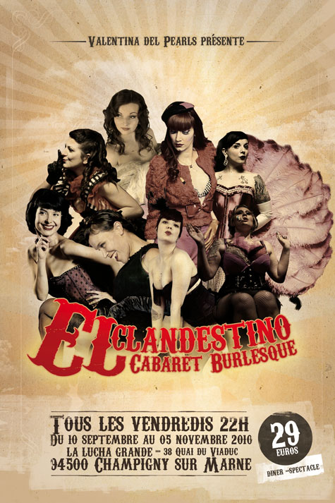El Clandestino, cabaret burlesque : spectacle à Champigny sur Marne