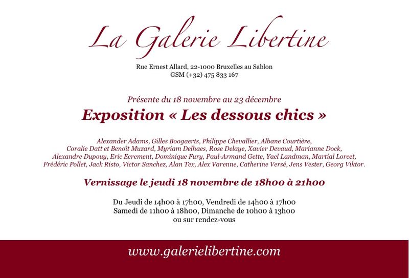 Exposition Les dessous chics à Bruxelles