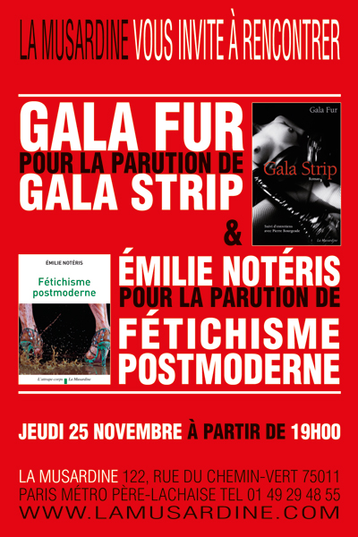 Soirée de dédicaces à la Musardine le 25 novembre