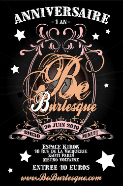 Anniversaire "Be burlesque"