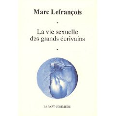 Livre : La vie sexuelle des grands écrivains