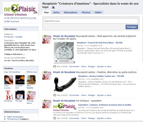 Neoplaisir sur Facebook : rejoignez-nous !