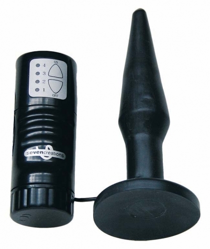 Test du plug vibrant anal noir S sur RMC