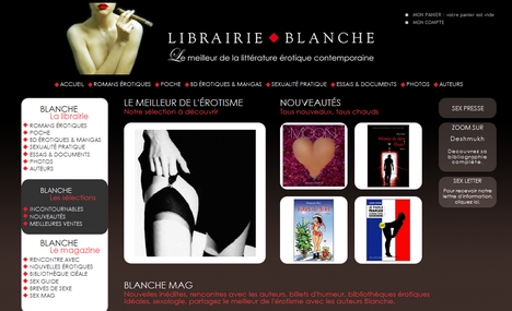 Un site pour les éditions Blanche