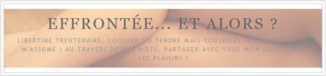 Ecriture érotique : le blog Effrontée... et alors ?