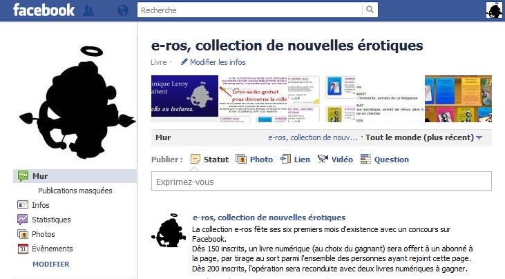 Livres numériques érotiques à gagner sur Facebook