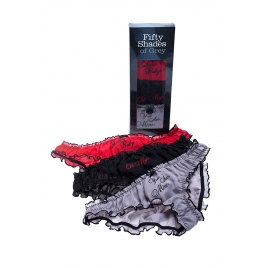 Trio de culottes Fifty Shades of Grey