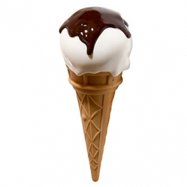 Cornet de glace vibrant