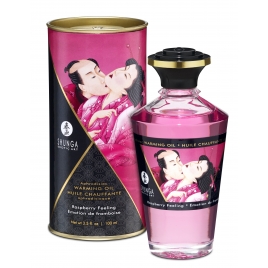Huile de massage chauffante Emotion Framboise